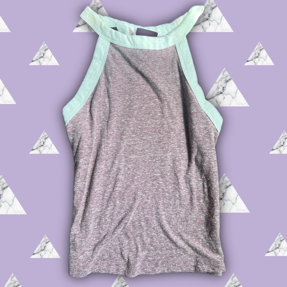 Purple, and white Halter/tank top